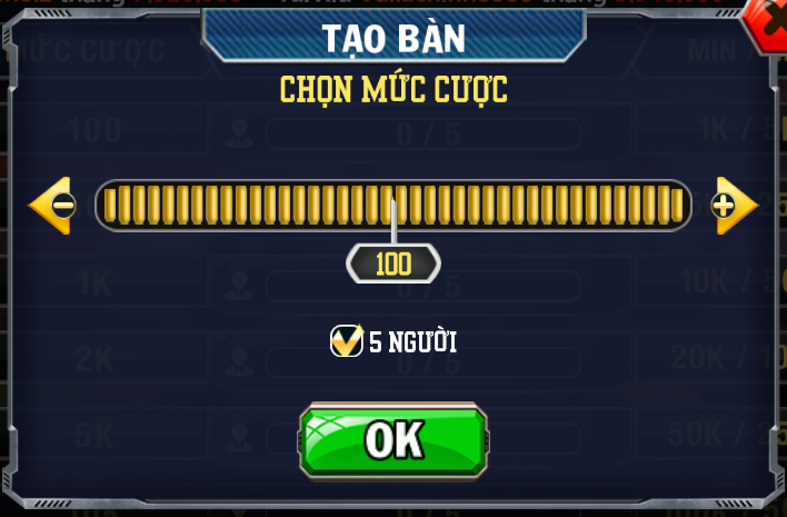 Cách tạo bàn cược Xì tố oxbet